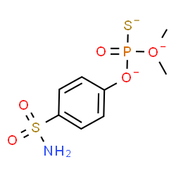 ChemSpider 2D Image | O,O-Dimethyl-O-(p-sulfamoylphenyl)-phosphorothioate | C8H12NO5PS2