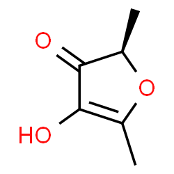 ChemSpider 2D Image | (R)-4-Hydroxy-2,5-dimethyl-3(2H)-furanone | C6H8O3