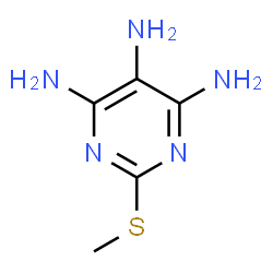 ChemSpider 2D Image | 2-(Methylthio)pyrimidine-4,5,6-triamine | C5H9N5S
