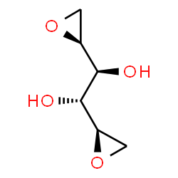 ChemSpider 2D Image | Meso-(1R,2S)-1-[(2R)-oxiran-2-yl]-2-[(2S)-oxiran-2-yl]ethane-1,2-diol | C6H10O4