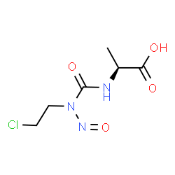 ChemSpider 2D Image | N-[(2-Chloroethyl)(nitroso)carbamoyl]-L-alanine | C6H10ClN3O4