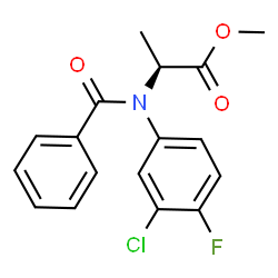 ChemSpider 2D Image | (S)-flamprop-methyl | C17H15ClFNO3