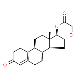 ChemSpider 2D Image | (17beta)-3-Oxoestr-4-en-17-yl bromoacetate | C20H27BrO3