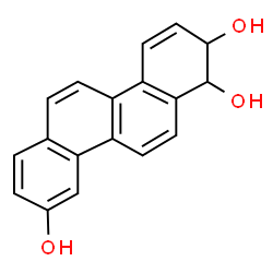 ChemSpider 2D Image | 1,2-Dihydro-1,2,9-chrysenetriol | C18H14O3
