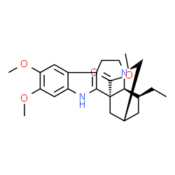 ChemSpider 2D Image | Methyl 12,13-dimethoxyibogamine-18-carboxylate | C23H30N2O4