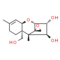 ChemSpider 2D Image | Trichothec-9-ene-3-alpha,4-beta,15-triol, 12,13-epoxy- | C15H22O5