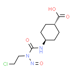 ChemSpider 2D Image | trans-4-(3-(2-Chloroethyl)-3-nitrosoureido)cyclohexanecarboxylic acid | C10H16ClN3O4
