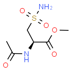 ChemSpider 2D Image | Methyl N-acetyl-3-sulfamoyl-L-alaninate | C6H12N2O5S