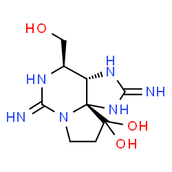 ChemSpider 2D Image | Decarbamoylsaxitoxin | C9H16N6O3