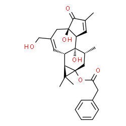 ChemSpider 2D Image | 12-Deoxyphorbol 13-phenylacetate | C28H34O6