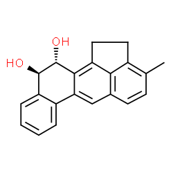 ChemSpider 2D Image | trans-3-Methyl-11,12-dihydrocholanthrene-11,12-diol | C21H18O2