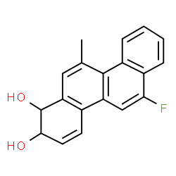 ChemSpider 2D Image | 6-Fluoro-11-methyl-1,2-dihydro-1,2-chrysenediol | C19H15FO2