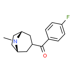 ChemSpider 2D Image | (4-Fluorophenyl)[(1R,5S)-8-methyl-8-azabicyclo[3.2.1]oct-3-yl]methanone | C15H18FNO