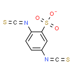 ChemSpider 2D Image | 2,5-Diisothiocyanatobenzenesulfonate | C8H3N2O3S3