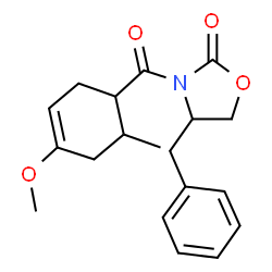 ChemSpider 2D Image | 4-Benzyl-3-[(4-methoxy-6-methyl-3-cyclohexen-1-yl)carbonyl]-1,3-oxazolidin-2-one | C19H23NO4