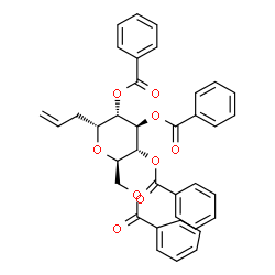 ChemSpider 2D Image | (1R)-1-Allyl-1,5-anhydro-2,3,4,6-tetra-O-benzoyl-D-glucitol | C37H32O9