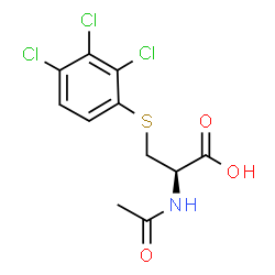 ChemSpider 2D Image | N-Acetyl-S-(trichlorophenyl)-L-cysteine | C11H10Cl3NO3S