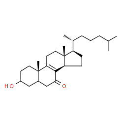 ChemSpider 2D Image | 3-Hydroxycholest-8-en-7-one | C27H44O2