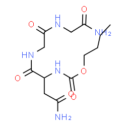 ChemSpider 2D Image | N~2~-(Butoxycarbonyl)asparaginylglycylglycinamide | C13H23N5O6