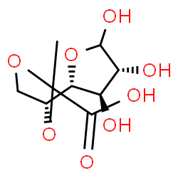ChemSpider 2D Image | 5,6-O-(1-Carboxyethylidene)-D-galactofuranose | C9H14O8