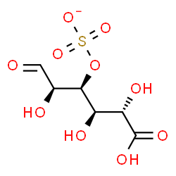 ChemSpider 2D Image | 3-O-Sulfonato-D-glucuronic acid | C6H9O10S