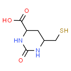 ChemSpider 2D Image | 2-Oxo-6-(sulfanylmethyl)hexahydro-4-pyrimidinecarboxylic acid | C6H10N2O3S