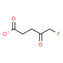 ChemSpider 2D Image | 5-Fluoro-4-oxopentanoate | C5H6FO3