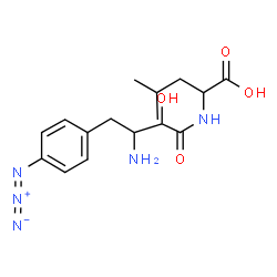 ChemSpider 2D Image | N-[3-Amino-4-(4-azidophenyl)-2-hydroxybutanoyl]leucine | C16H23N5O4
