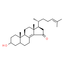ChemSpider 2D Image | 3-Hydroxycholesta-8(14),24-dien-15-one | C27H42O2