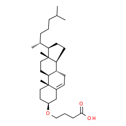 ChemSpider 2D Image | gamma-(Cholesteryloxy)butyric acid | C31H52O3