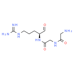 ChemSpider 2D Image | Glycylglycyl-L-argininal | C10H20N6O3