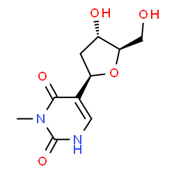ChemSpider 2D Image | 5-(2-Deoxy-Î²-D-erythro-pentofuranosyl)-3-methyl-2,4(1H,3H)-pyrimidinedione | C10H14N2O5