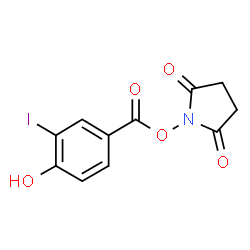 ChemSpider 2D Image | 1-[(4-Hydroxy-3-iodobenzoyl)oxy]-2,5-pyrrolidinedione | C11H8INO5