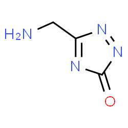 ChemSpider 2D Image | 5-(Aminomethyl)-3H-1,2,4-triazol-3-one | C3H4N4O