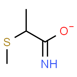 ChemSpider 2D Image | 2-(Methylsulfanyl)propanimidate | C4H8NOS