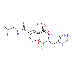 ChemSpider 2D Image | N-[2-Hydroxy-5-(isobutylamino)-5-oxopentanoyl]histidylprolinamide | C20H32N6O5