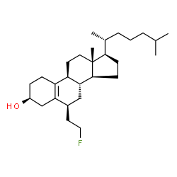 ChemSpider 2D Image | (3beta,6beta)-6-(2-Fluoroethyl)-19-norcholest-5(10)-en-3-ol | C28H47FO