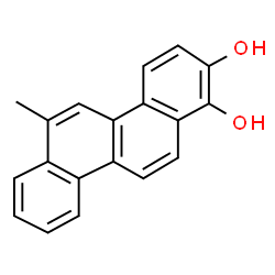 ChemSpider 2D Image | 6-Methyl-1,2-chrysenediol | C19H14O2