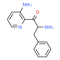 ChemSpider 2D Image | 2-Amino-1-(3-amino-2-pyridinyl)-3-phenyl-1-propanone | C14H15N3O