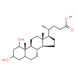 ChemSpider 2D Image | Methyl 1,3-dihydroxycholan-24-oate | C25H42O4