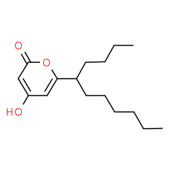 ChemSpider 2D Image | 4-Hydroxy-6-(5-undecanyl)-2H-pyran-2-one | C16H26O3