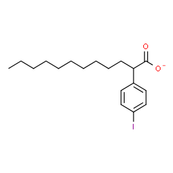 ChemSpider 2D Image | 2-(4-Iodophenyl)dodecanoate | C18H26IO2