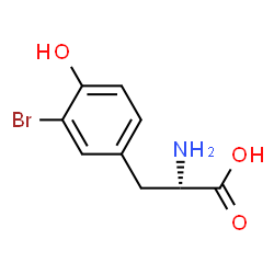 ChemSpider 2D Image | 3-Bromo-L-tyrosine | C9H10BrNO3