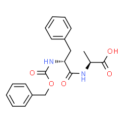 ChemSpider 2D Image | N-[(Benzyloxy)carbonyl]-D-phenylalanyl-L-alanine | C20H22N2O5