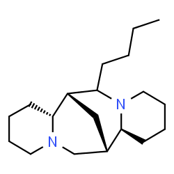 ChemSpider 2D Image | 17-Butylsparteine | C19H34N2