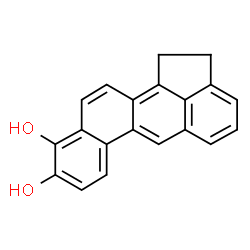 ChemSpider 2D Image | 1,2-Dihydrocyclopenta[ij]tetraphene-9,10-diol | C20H14O2