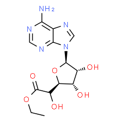 ChemSpider 2D Image | 9-(6-Ethyl-beta-D-allofuranosyluronosyl)-9H-purin-6-amine | C13H17N5O6