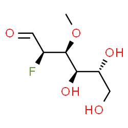 ChemSpider 2D Image | 2-Deoxy-2-fluoro-3-O-methyl-D-glucose | C7H13FO5