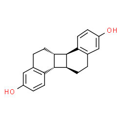 ChemSpider 2D Image | (6aR,6bR,12aS,12bS)-5,6,6a,6b,11,12,12a,12b-Octahydrodibenzo[a,g]biphenylene-3,9-diol | C20H20O2