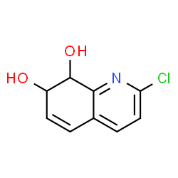 ChemSpider 2D Image | 2-Chloro-7,8-dihydro-7,8-quinolinediol | C9H8ClNO2